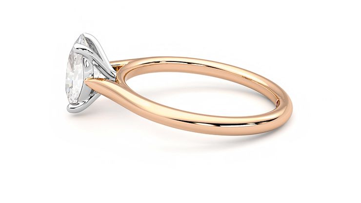 Taylor & Hart Hope Oval Engagement Ring 360 degree image 19