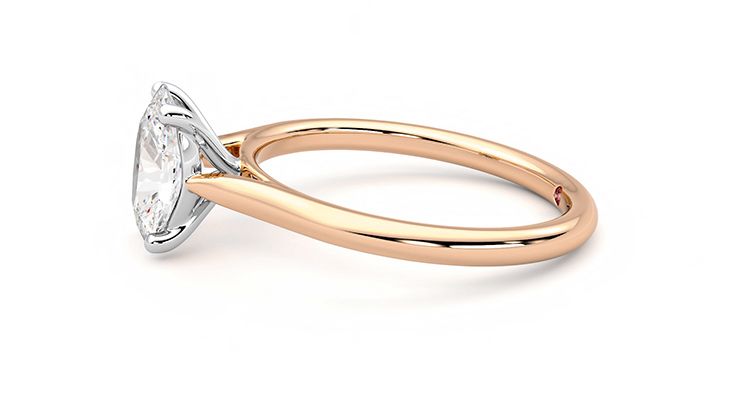 Taylor & Hart Hope Oval Engagement Ring 360 degree image 20