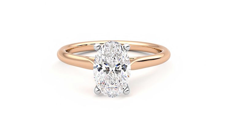 Taylor & Hart Hope Oval Engagement Ring 360 degree image 28