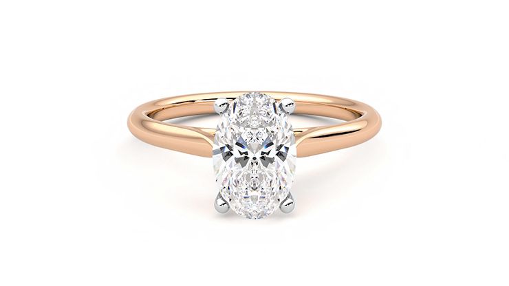 Taylor & Hart Hope Oval Engagement Ring 360 degree image 29