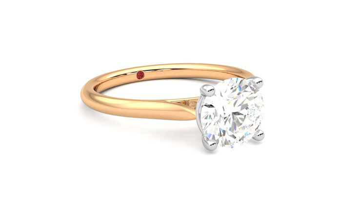 Taylor & Hart Hope Round Engagement Ring 360 degree image 5