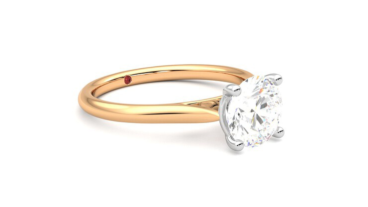 Taylor & Hart Hope Round Engagement Ring 360 degree image 6