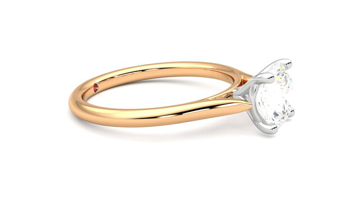 Taylor & Hart Hope Round Engagement Ring 360 degree image 8