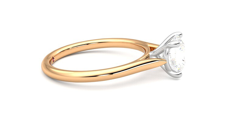 Taylor & Hart Hope Round Engagement Ring 360 degree image 9
