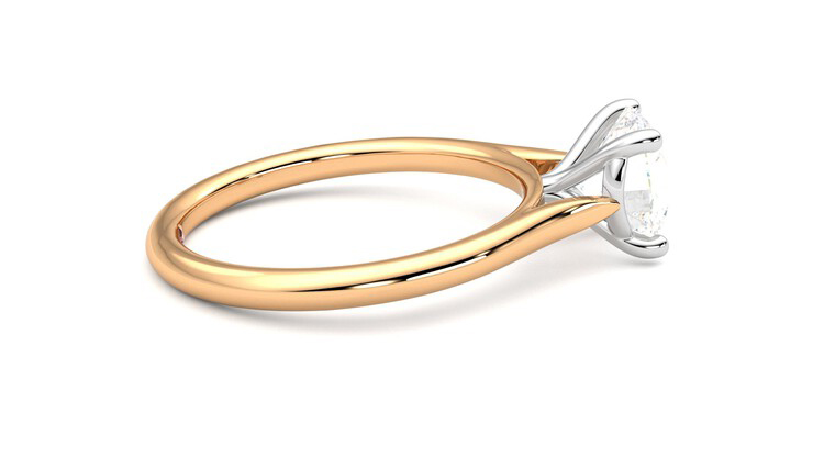 Taylor & Hart Hope Round Engagement Ring 360 degree image 10