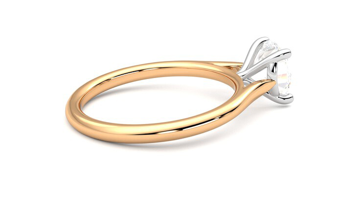 Taylor & Hart Hope Round Engagement Ring 360 degree image 11