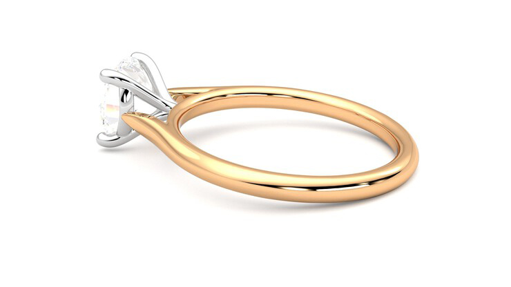 Taylor & Hart Hope Round Engagement Ring 360 degree image 19
