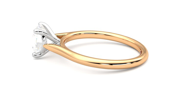 Taylor & Hart Hope Round Engagement Ring 360 degree image 20