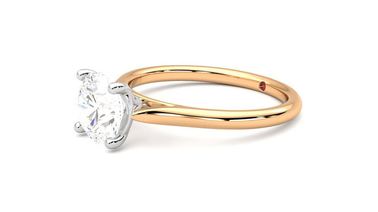 Taylor & Hart Hope Round Engagement Ring 360 degree image 23