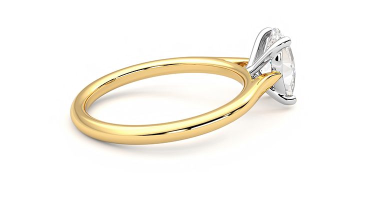 Taylor & Hart Hope Oval Engagement Ring 360 degree image 10