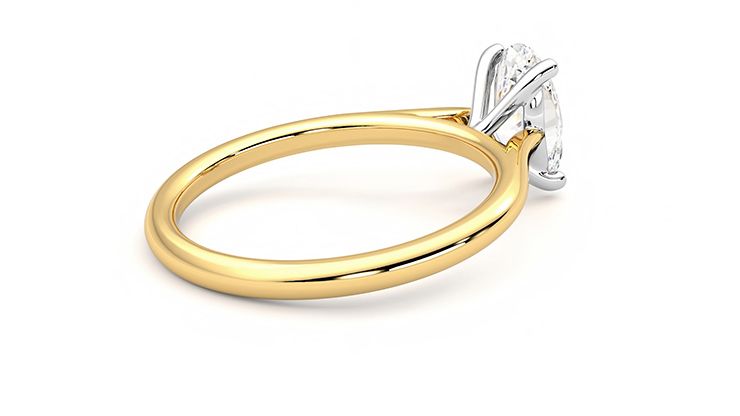 Taylor & Hart Hope Oval Engagement Ring 360 degree image 11