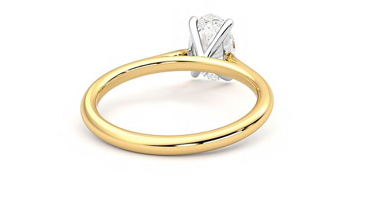 Taylor & Hart Hope Oval Engagement Ring 360 degree image 13