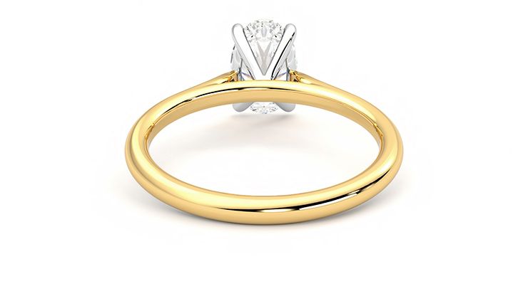 Taylor & Hart Hope Oval Engagement Ring 360 degree image 14