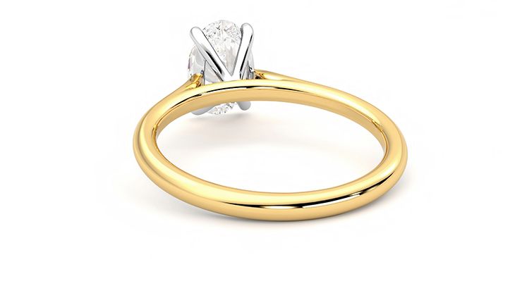 Taylor & Hart Hope Oval Engagement Ring 360 degree image 15