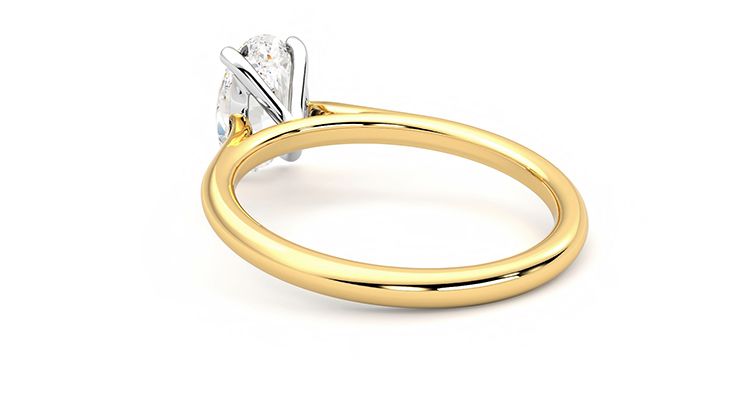 Taylor & Hart Hope Oval Engagement Ring 360 degree image 16