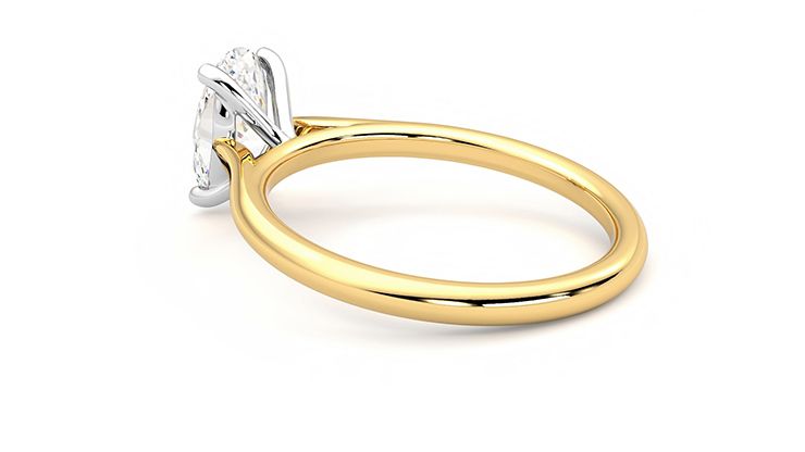 Taylor & Hart Hope Oval Engagement Ring 360 degree image 17