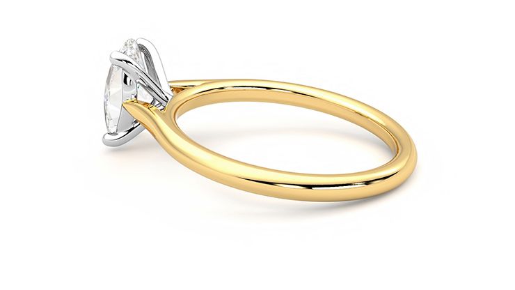 Taylor & Hart Hope Oval Engagement Ring 360 degree image 18