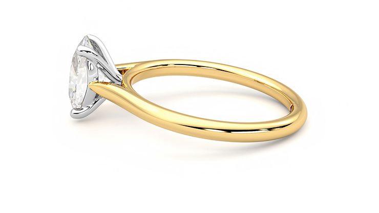 Taylor & Hart Hope Oval Engagement Ring 360 degree image 19