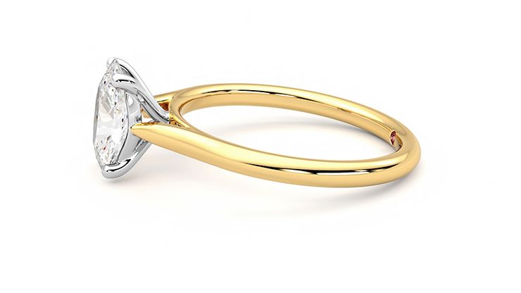Taylor & Hart Hope Oval Engagement Ring 360 degree image 20