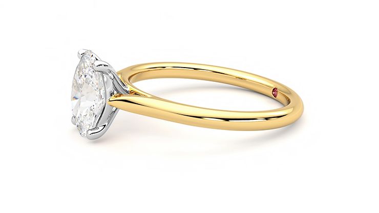 Taylor & Hart Hope Oval Engagement Ring 360 degree image 21