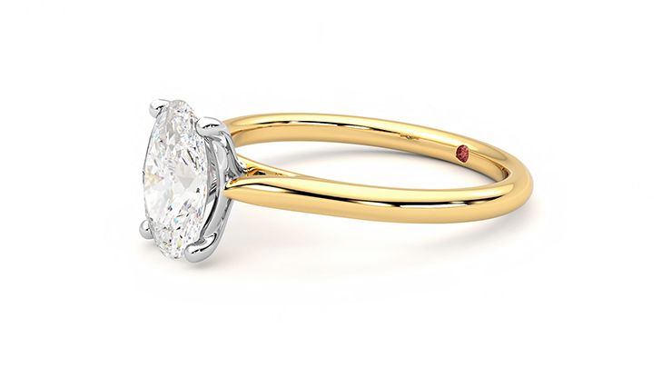 Taylor & Hart Hope Oval Engagement Ring 360 degree image 22