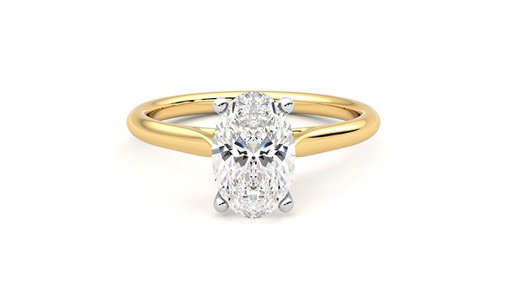 Taylor & Hart Hope Oval Engagement Ring 360 degree image 29