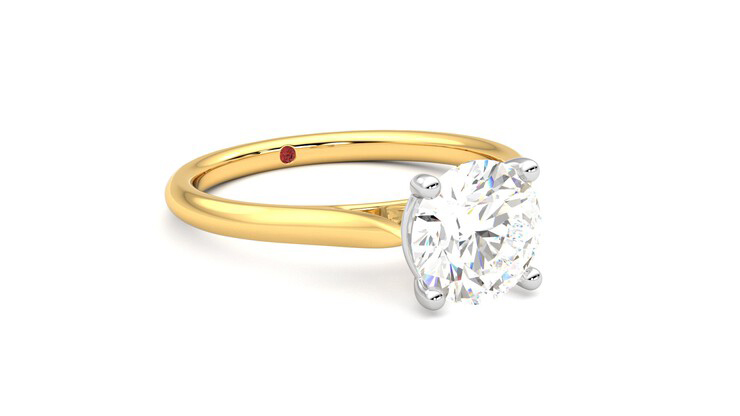 Taylor & Hart Hope Round Engagement Ring 360 degree image 5
