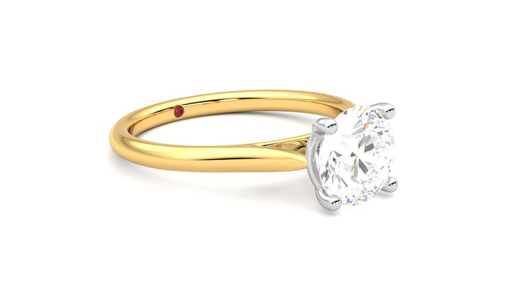 Taylor & Hart Hope Round Engagement Ring 360 degree image 6