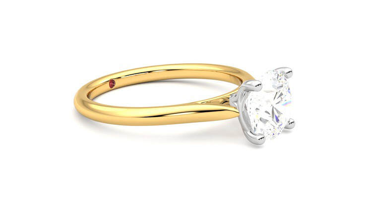 Taylor & Hart Hope Round Engagement Ring 360 degree image 7