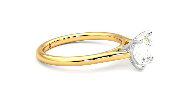 Taylor & Hart Hope Round Engagement Ring 360 degree image 8