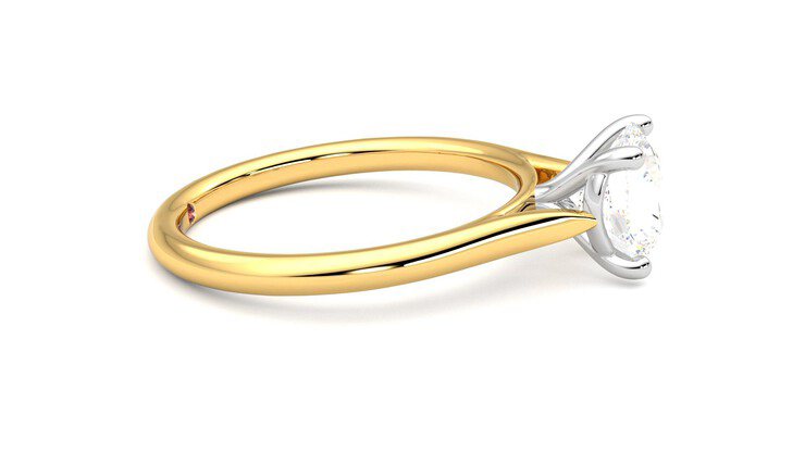 Taylor & Hart Hope Round Engagement Ring 360 degree image 9