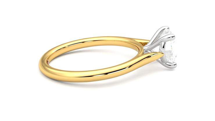 Taylor & Hart Hope Round Engagement Ring 360 degree image 10