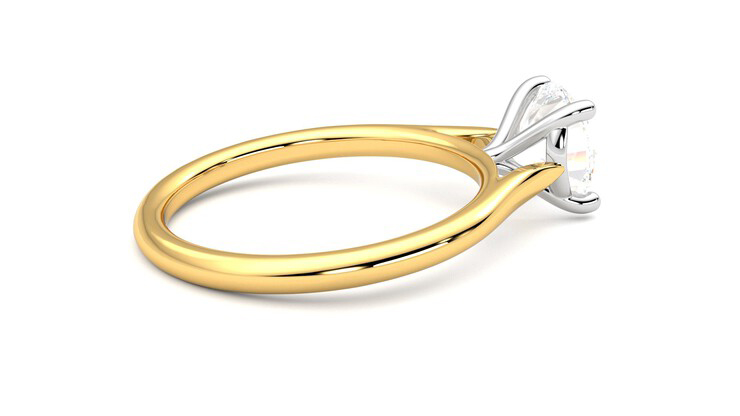 Taylor & Hart Hope Round Engagement Ring 360 degree image 11
