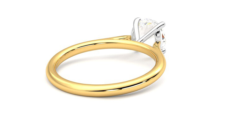 Taylor & Hart Hope Round Engagement Ring 360 degree image 13