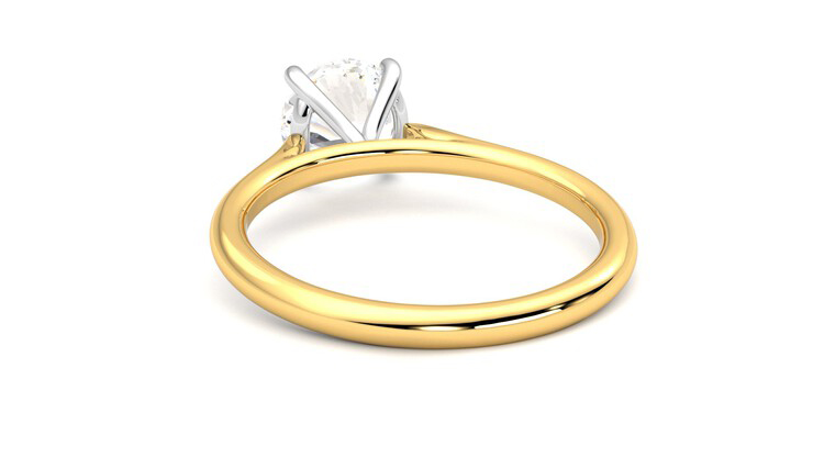 Taylor & Hart Hope Round Engagement Ring 360 degree image 16