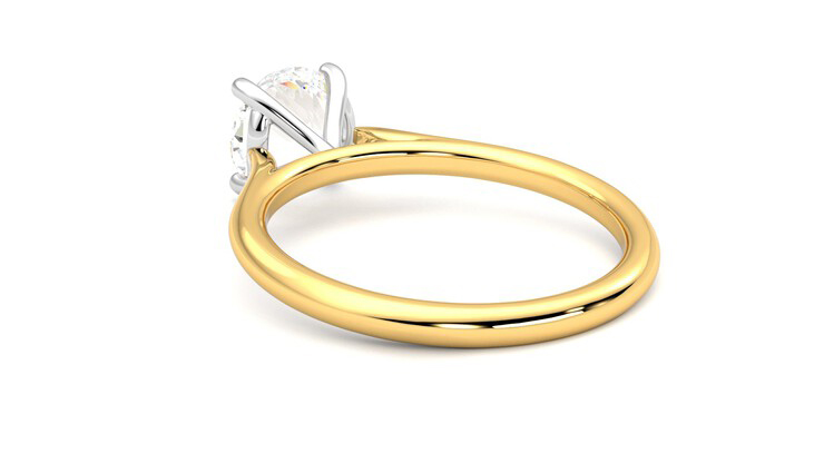 Taylor & Hart Hope Round Engagement Ring 360 degree image 17