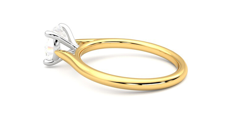 Taylor & Hart Hope Round Engagement Ring 360 degree image 19