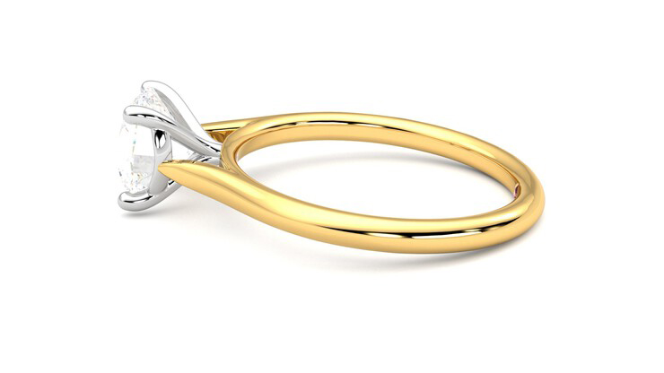 Taylor & Hart Hope Round Engagement Ring 360 degree image 20