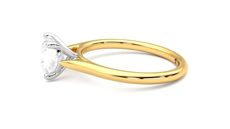Taylor & Hart Hope Round Engagement Ring 360 degree image 21