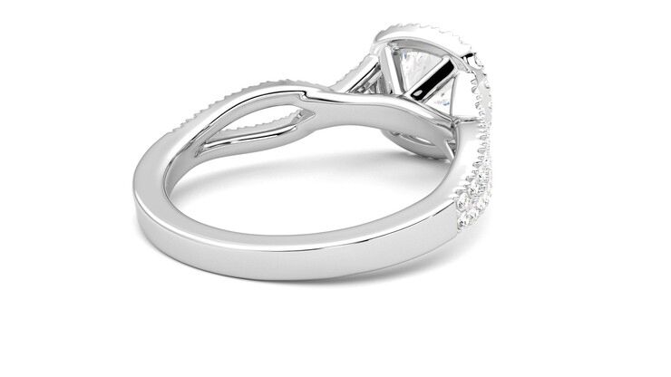 Taylor & Hart Infinity Round Engagement Ring 360 degree image 13