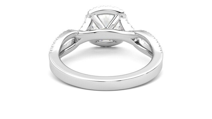 Taylor & Hart Infinity Round Engagement Ring 360 degree image 15