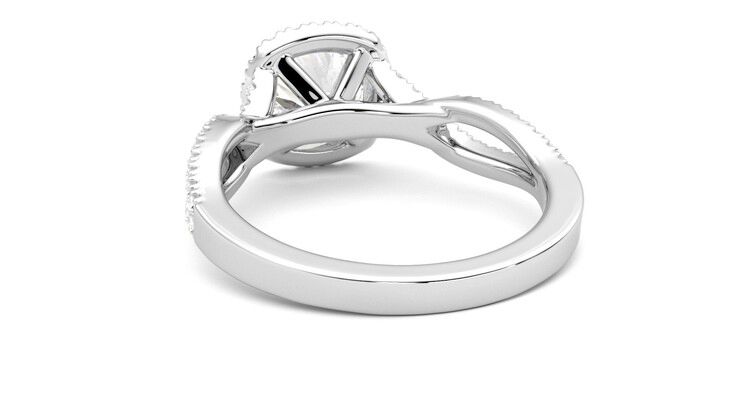 Taylor & Hart Infinity Round Engagement Ring 360 degree image 16