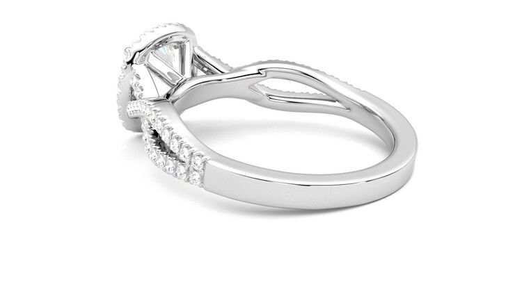 Taylor & Hart Infinity Round Engagement Ring 360 degree image 18