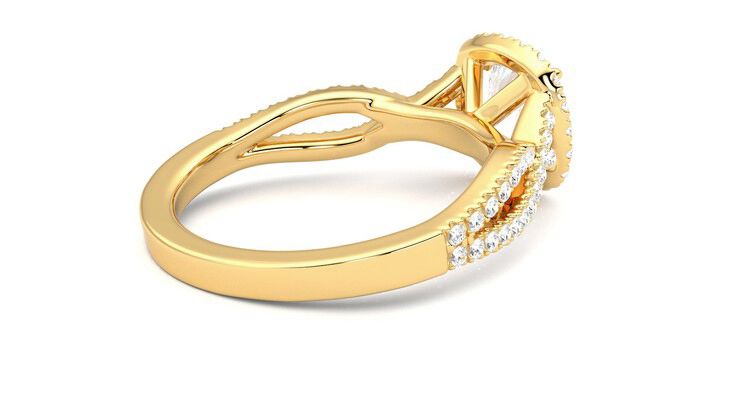 Taylor & Hart Infinity Round Engagement Ring 360 degree image 12