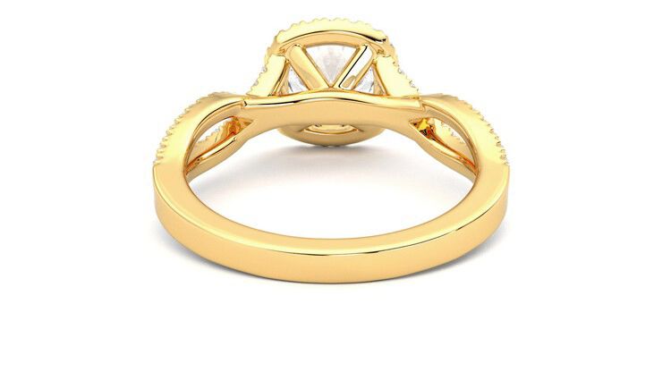 Taylor & Hart Infinity Round Engagement Ring 360 degree image 15