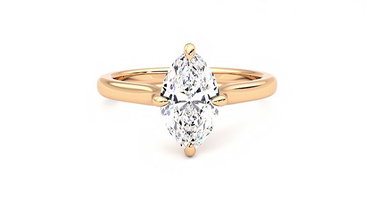 Taylor & Hart Joy Marquise Engagement Ring 360 degree image 1