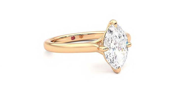 Taylor & Hart Joy Marquise Engagement Ring 360 degree image 5