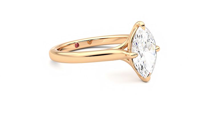 Taylor & Hart Joy Marquise Engagement Ring 360 degree image 6