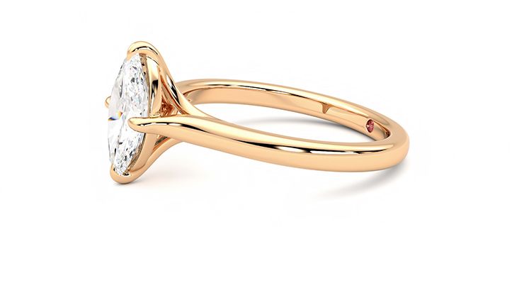 Taylor & Hart Joy Marquise Engagement Ring 360 degree image 22