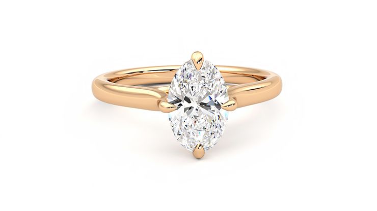 Taylor & Hart Joy Oval Engagement Ring 360 degree image 1